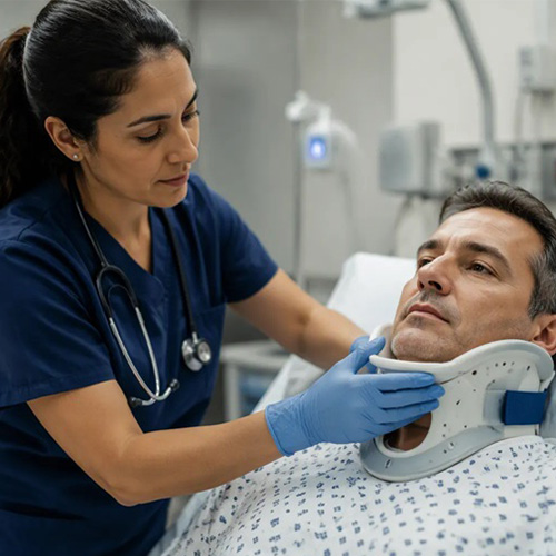 Rischi associati al posizionamento errato di un collare cervicale
