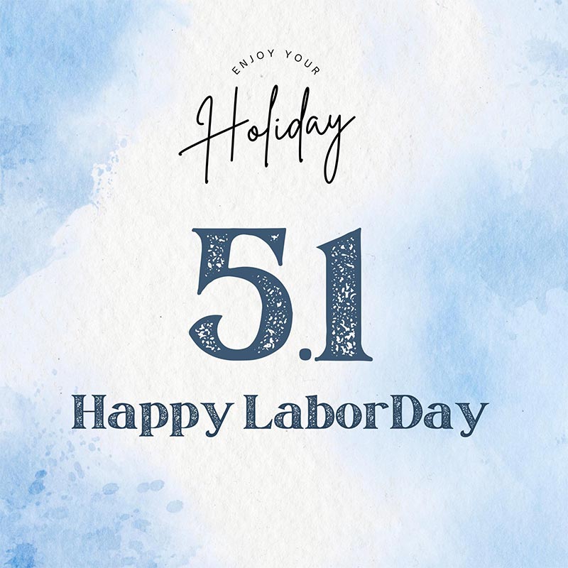 Celebrazione della festa del Labor Day dal 1° maggio al 5 maggio 2024